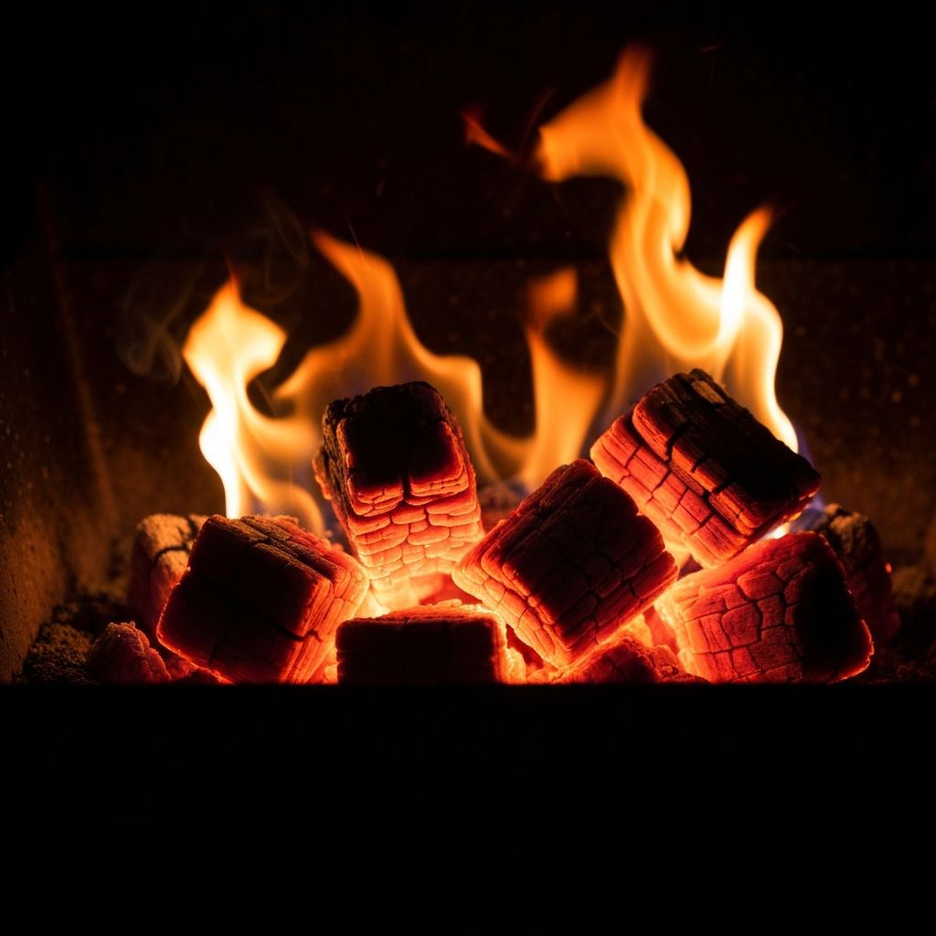 Embers glowing in darkness - The heart of our craft