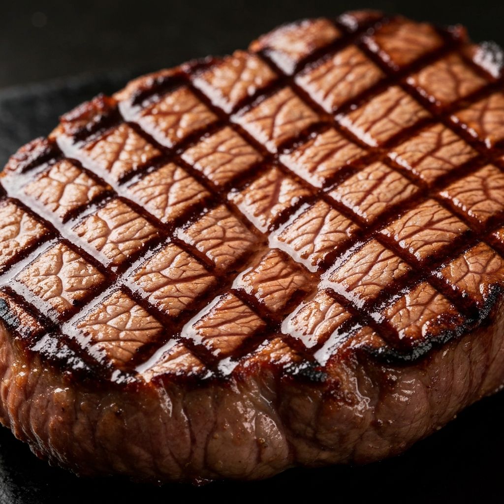 Perfect grill marks texture - The signature sear